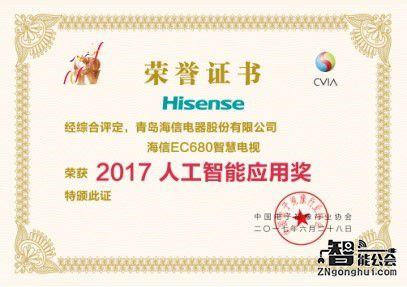 国内领跑海外提速 海信电视狂揽数字电视盛典5项大奖 智能公会