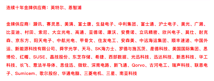 历史首次！华为公布核心供应商名单：三星高通上榜 智能公会