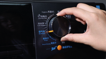 护衣洗空气洗消毒洗以及烘干 你能想到的功能这台洗衣机全都有 智能公会